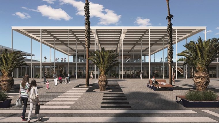 Imatge virtual del balcó gastronòmic del Port Olimpic