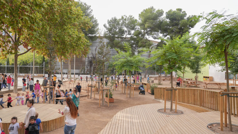 Pati renovat de l'Escola La Farigola del Clot - Pressupostos Participatius Sant Martí