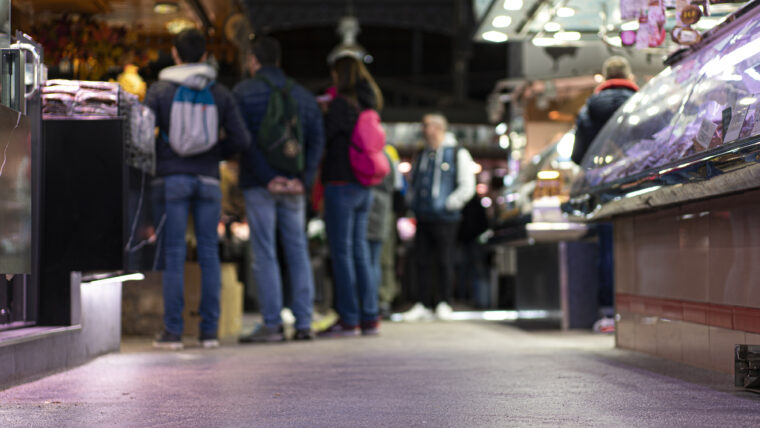 Renovació del paviment del mercat de la Boqueria, a Ciutat Vella