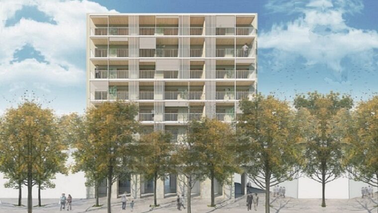 Imatge virtual de l'edifici de Pallars 487